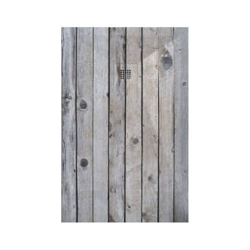 Plato Ducha Resina Rustico Gris 3D