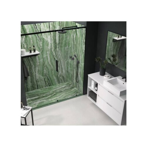 Plato Ducha Resina Travertino Verde 3D