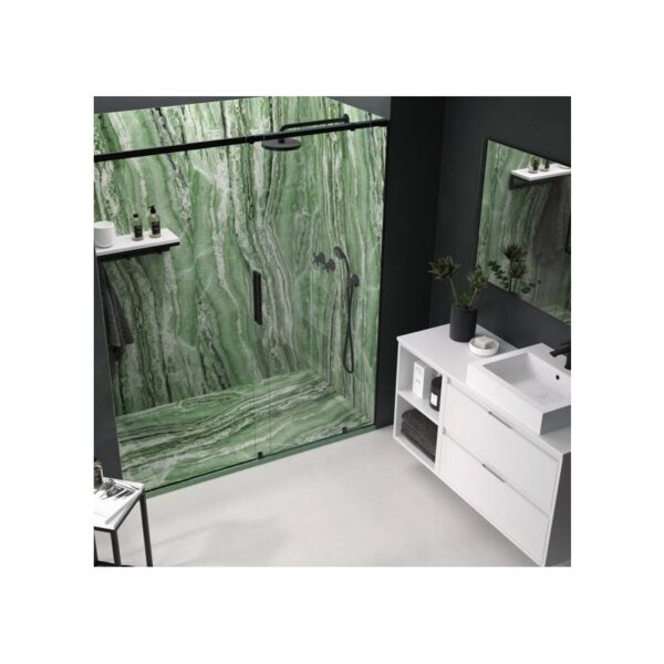 Plato Ducha Resina Travertino Verde 3D