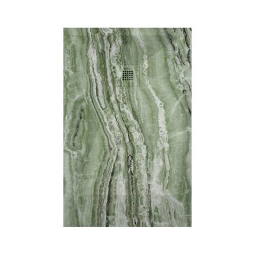 Plato Ducha Resina Travertino Verde 3D